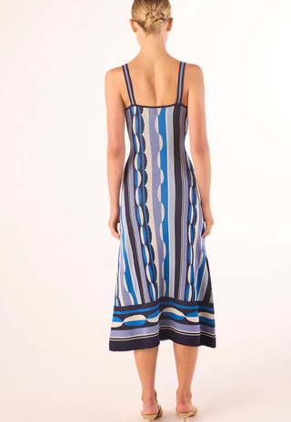 Tali Dress Geo Stripe Knit Misa