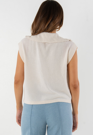 Poppy Pullover Vest Eggnog Emily McCarthy