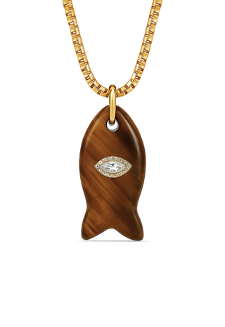 Eden Fish Pendant Necklace Ellie Vail