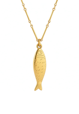 Adoni Fish Pendant Necklace