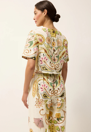 Drew Top in Printed Cabana - Marie Oliver