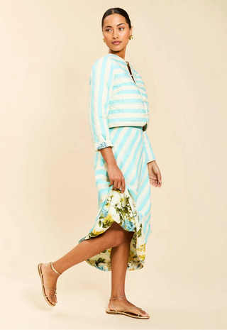 Santiago Convertible Midi Skirt Aegean Blooms - Mestiza