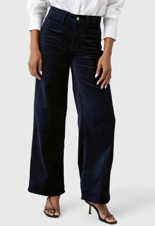 Le Slim Palazzo Modernist Pocket Navy Velvet Frame