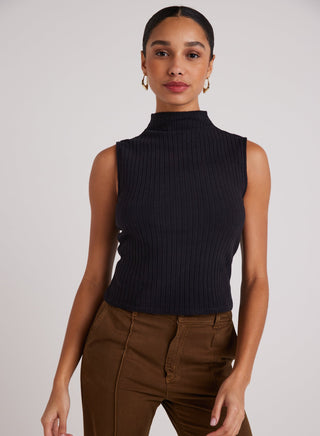 Rib Mock Neck Top Bella Dahl