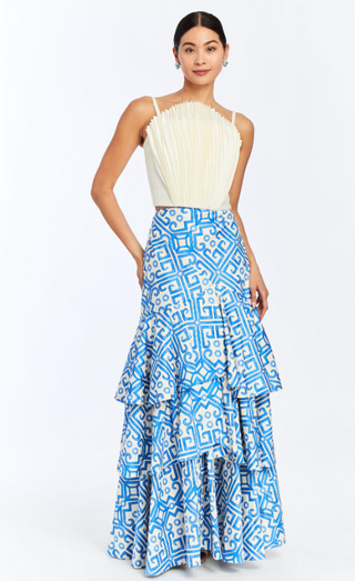 Victoria Convertible Gown Skirt Watercolor Blue Mestiza
