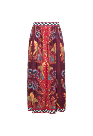 Wimberly Skirt Birds Of A Feather Maroon Hunter Bell