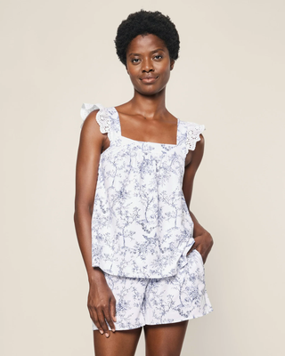 Women's Pima Clara Short Set Timeless Toile Petite Plume