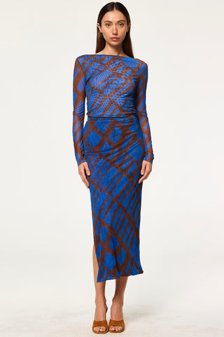 Lira Top Blue Brown Mix Misa