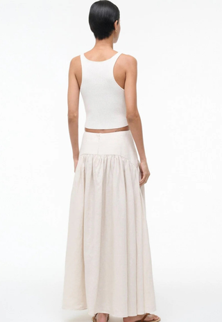Procida Linen Skirt Staud