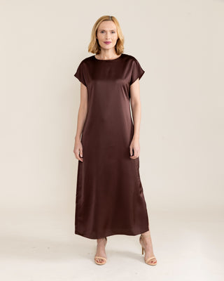 Beth Dress Chocolate S'edge