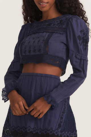 Lautner Crop Top Love Shack Fancy