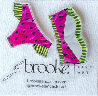 Watermelon Bikini Studs by Brooke