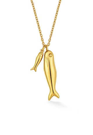Clifton Double Fish Necklace Ellie Vail