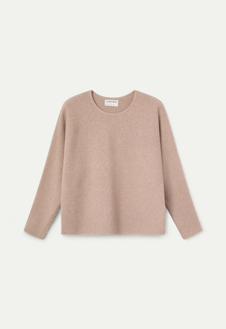 Beige Striped Knit Jumper Compañia Fantastica