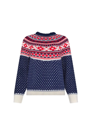 Josie Sweater St. Moritz Fairisle Hunter Bell
