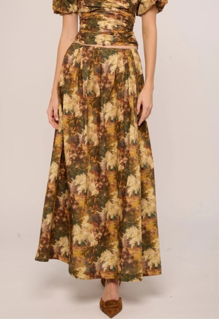 Ridley Skirt Autumn Arboretum Liberty Print Love The Label