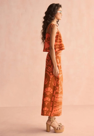 Sammi Skirt Naia Terracotta Omika