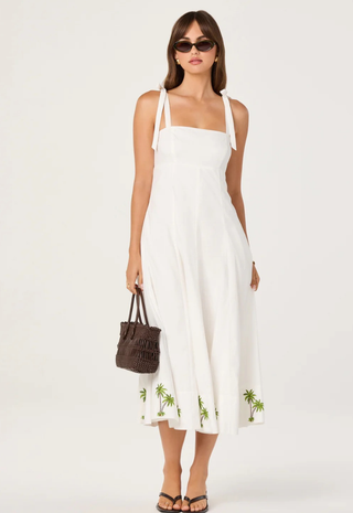 Shiann Dress White Astr