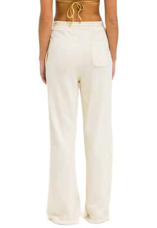 Wide Leg Pocket Sweatpant Vintage White Aviator Nation