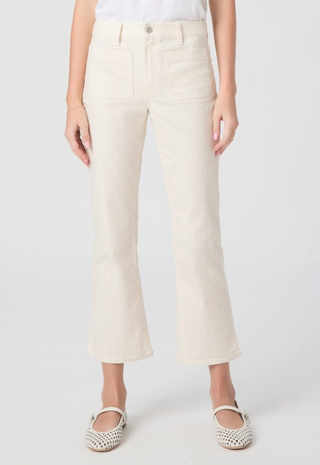 Mason Crop Boot Tonal Stripe Paige