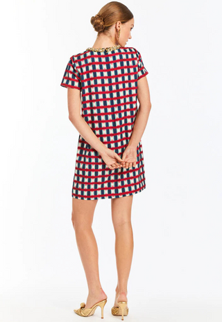 Ainslee Mini Dress Midnight Gingham - Mestiza