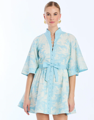 Carmen Mini Dress Powder Toile Mestiza