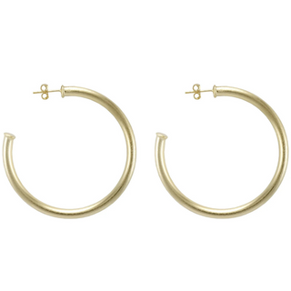 Small Everybody's Favorite Hoops Brushed 18k Gold Plated BR1954B