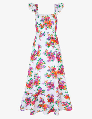 Mae Dress Vintage Bouquet Pink City Prints