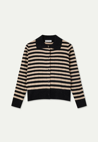 Cardigan Black & Beige Compañia Fantastica