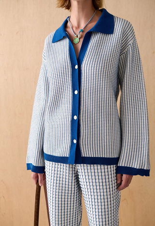 The Ebony Knit Cardigan Mist Sancia