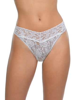 White Signature Lace Original Rise Thong Hanky Panky