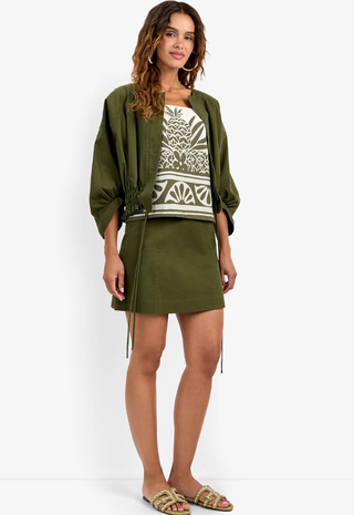 Prita Jacket Jungle Green Trina Turk