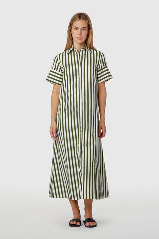 Gibbons Dress Chive Stripe Livro