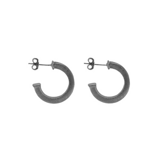Bianca Hoops Brushed Gun Metal BR1945GM
