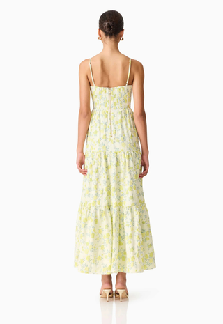 Posey Gown Yellow Floral - Elliatt