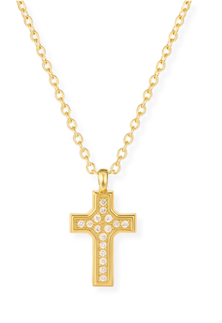 Wyatt Mini Cross Pendant Necklace Ellie Vail