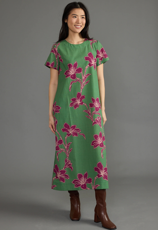 Ellie Dress Verde Orchid Double A