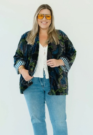 Penny Velvet Lounge Jacket Melissa Eleanor James