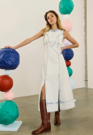 Sedona Dress Washed Blue Hunter Bell