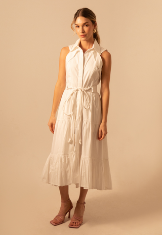 Celia Midi Dress Off White Kleid