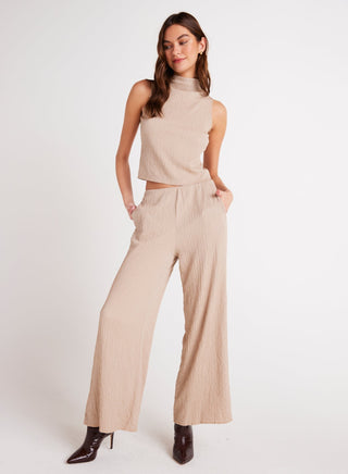 Clean Wide Leg Pant Light Oak Bella Dahl
