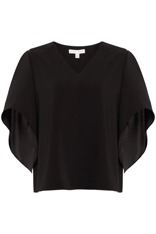 Nina Top - Black Crepe