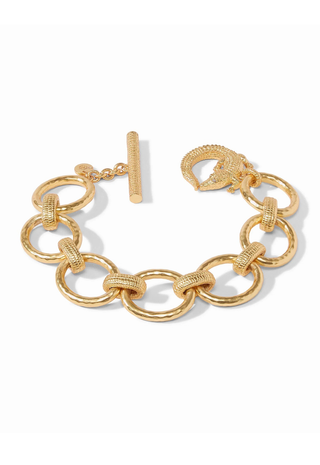 Aligator Link Bracelet Gold Julie Vos