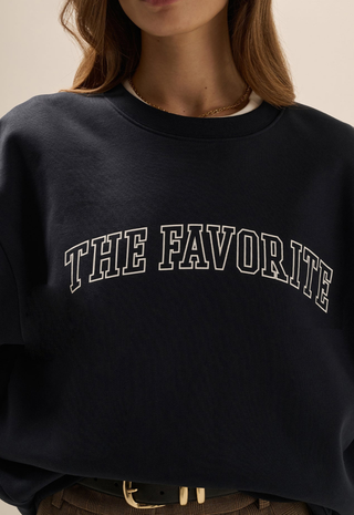 The Favorite Sweatshirt Navy/White Favorite Daughter
