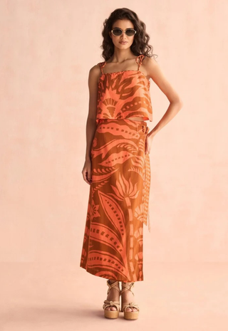 Sammi Skirt Naia Terracotta Omika