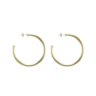 Petite Everybody's Favorite Hoops Brushed 18k gold Plated BR1954B2