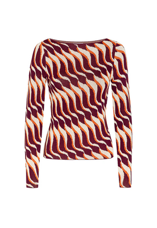 Irma Top Wavy Stripe Misa