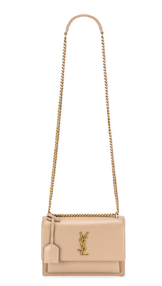 Saint Laurent The Sunset Bag-Medium//Rosy Sand