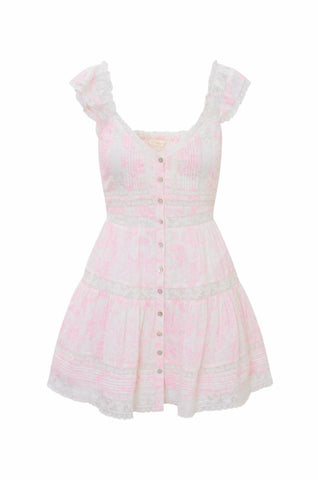 Rietta Dress Powder Pink Love Shack Fancy