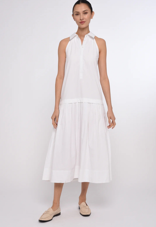 Charlotte Long Dress Bright White Love The Label